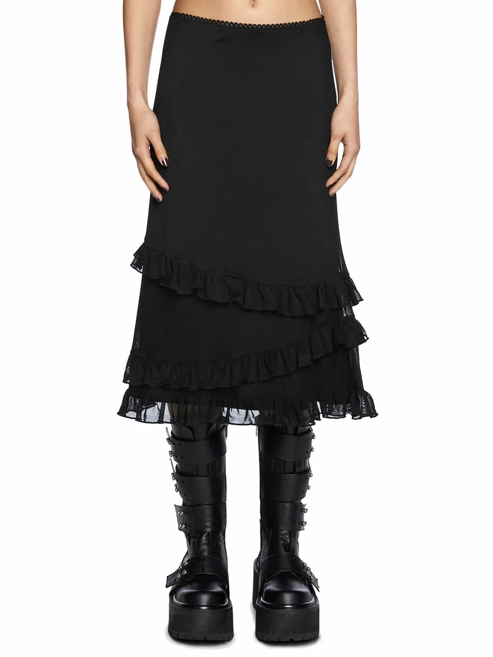 THE GRAVE GIRLS BOREDOM ADDICT MIDI SKIRT, size XL (BNWT)